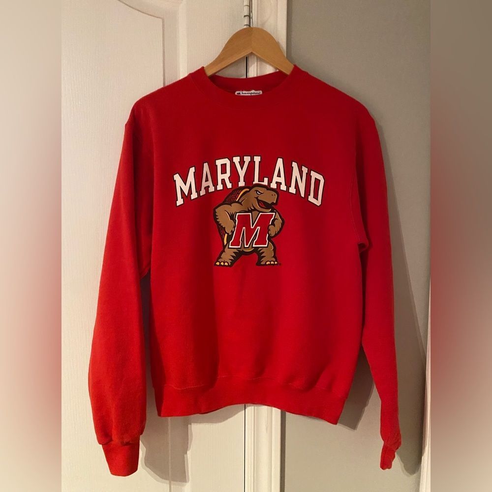 Champion “University of Maryland” crewneck - size Small